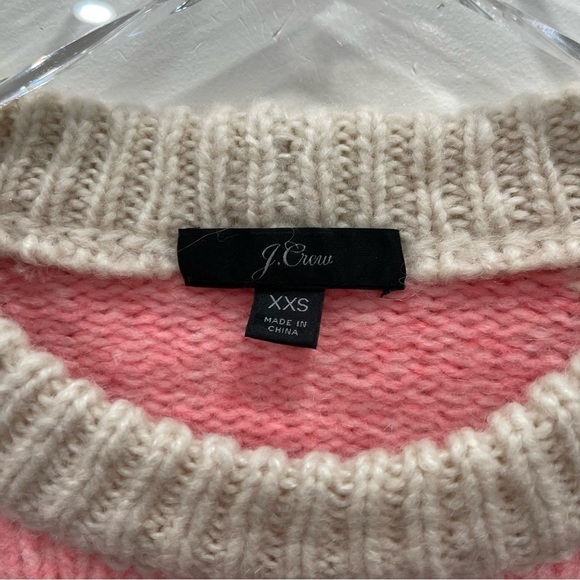 J. Crew Colorblock Slouchy Tunic Sweater Size XXS Alpaca Wool Knit - Picture 4 of 7